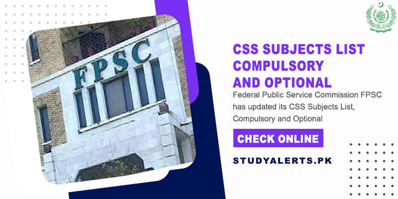 Css Subjects List Compulsory And Optional