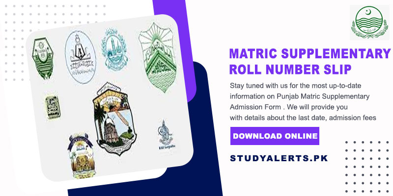 Matric-Supplementary-Roll-Number-Slip
