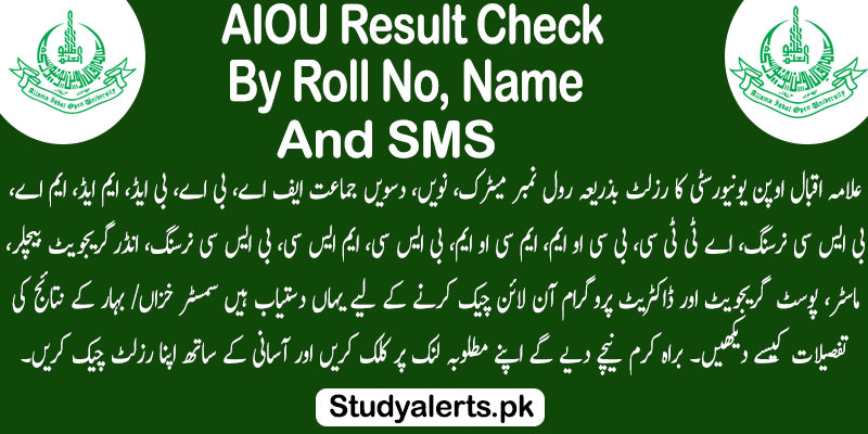 AIOU-Result-Check-By-Roll-Number,-Name,-And-SMS