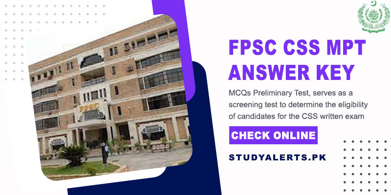 FPSC CSS MPT Answer Key 