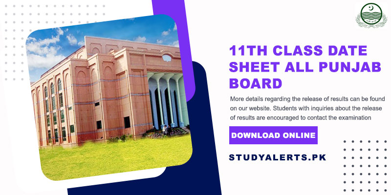 11th Class Date Sheet All Punjab Board