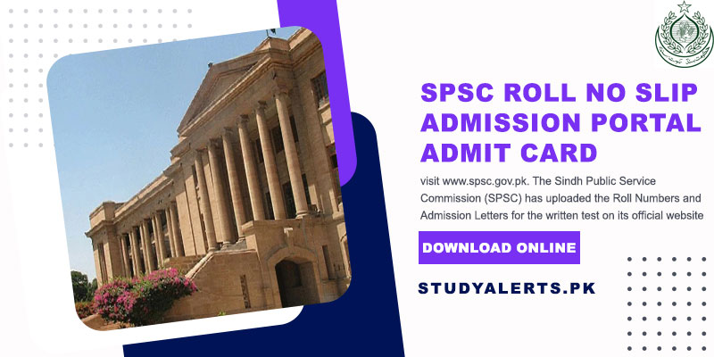 SPSC Roll No Slip Admission Portal Admit Card